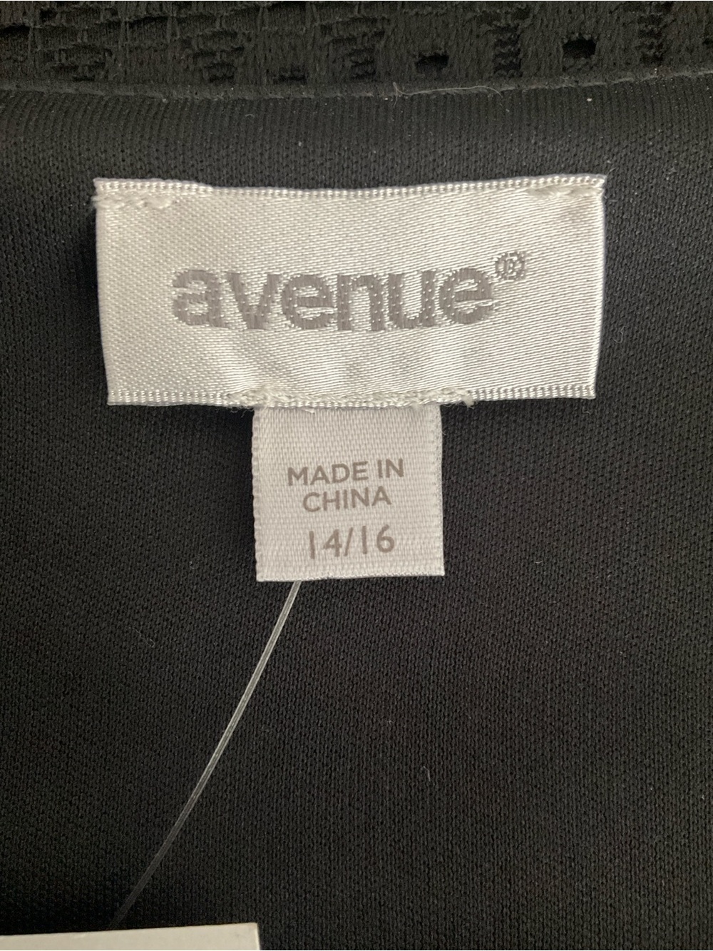 Avenue 14/16 Black Lace Overlay Tunic NEW - Retail $49 - Picture 6 of 10